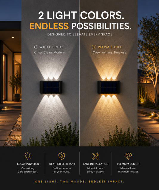Lumière Solar Wall Light