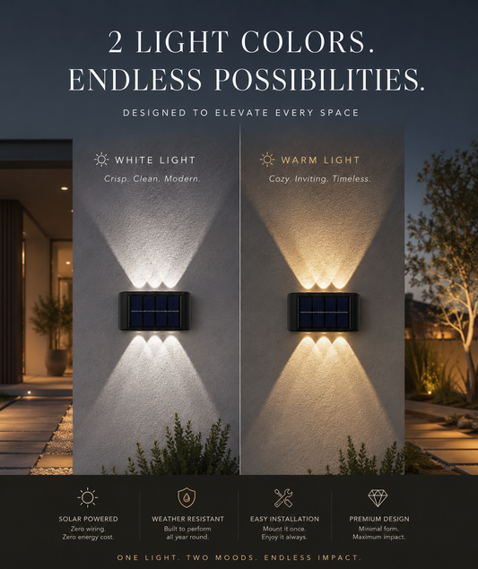 Lumière Solar Wall Light
