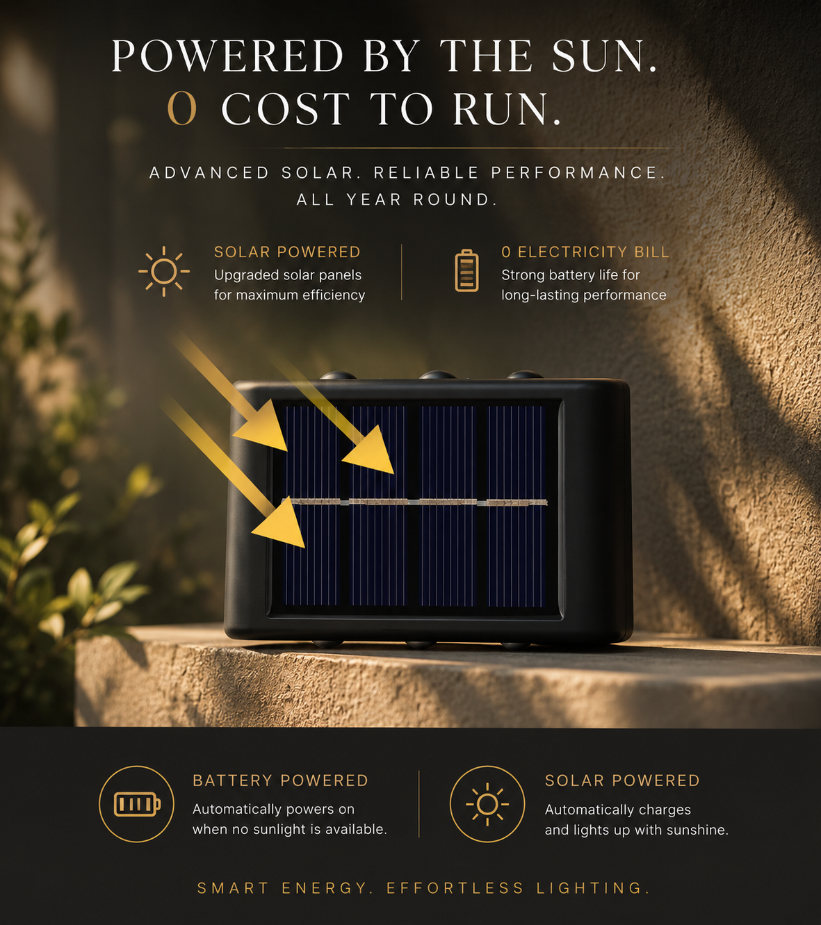 Lumière Solar Wall Light