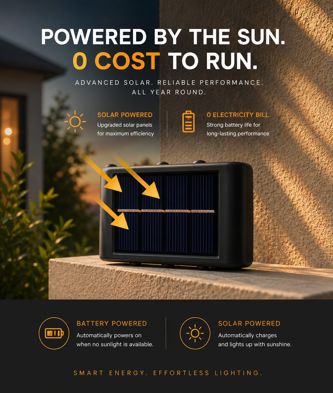 Lumière Solar Wall Light